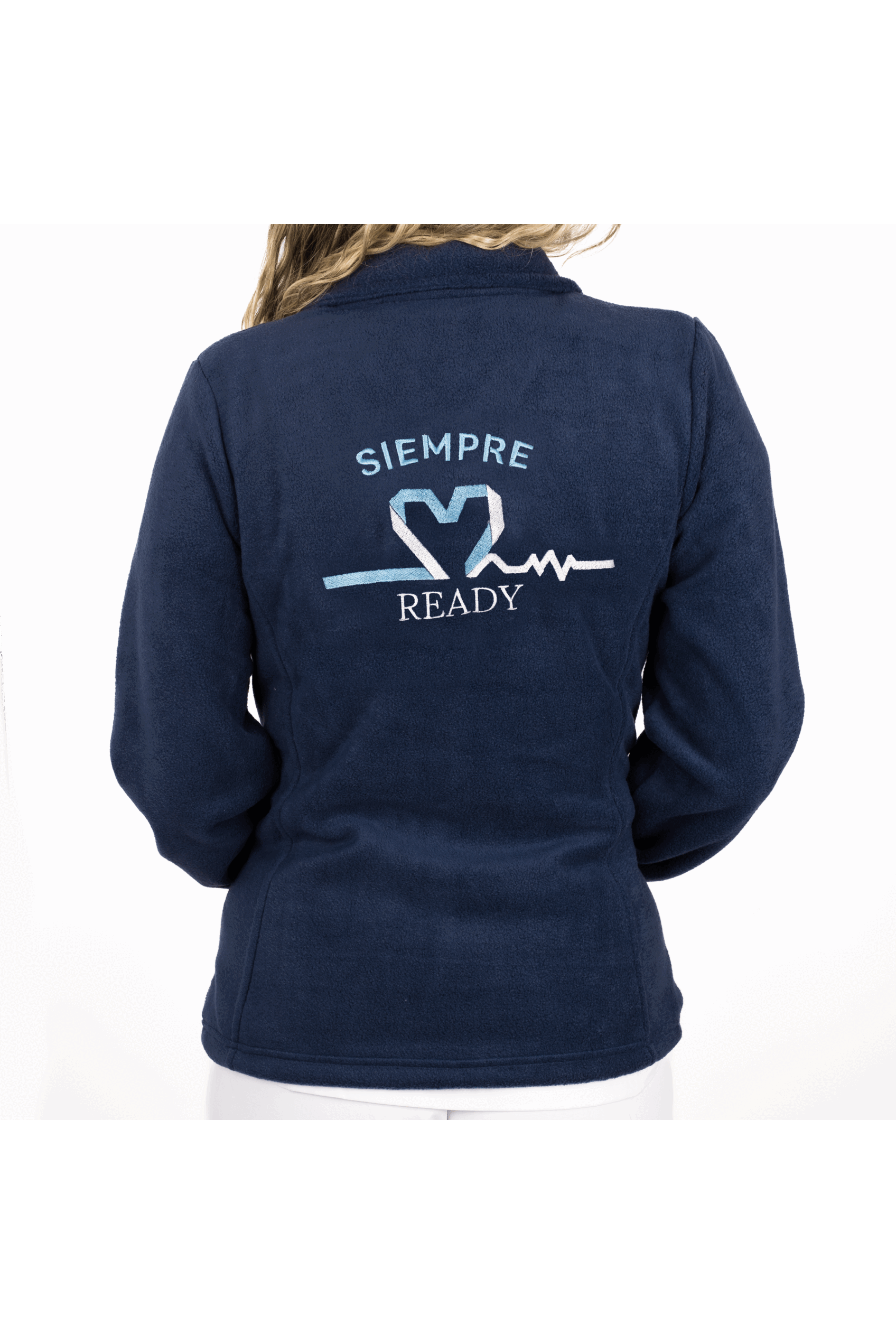 Forro Polar Sanitario Mujer Personalizado – Azul Marino Fisioterapeuta-zoom-10