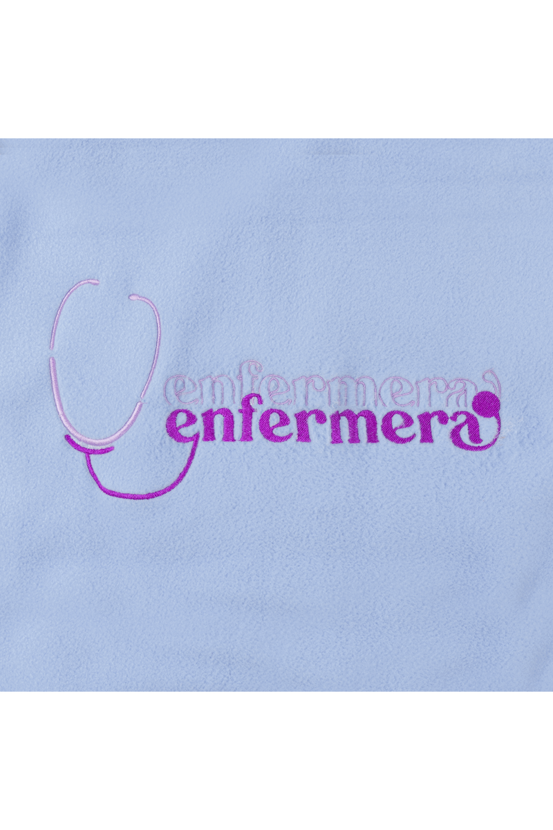 Forro Polar Sanitario Mujer Bordado Personalizado - Sweet Azul Médico-zoom-