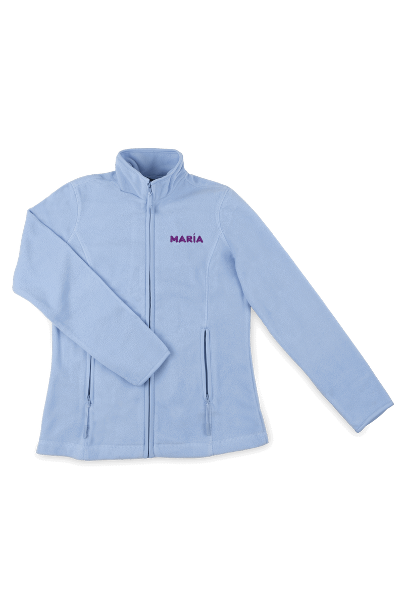 Forro Polar Sanitario Mujer Bordado Personalizado - Sweet Azul Médico-zoom-