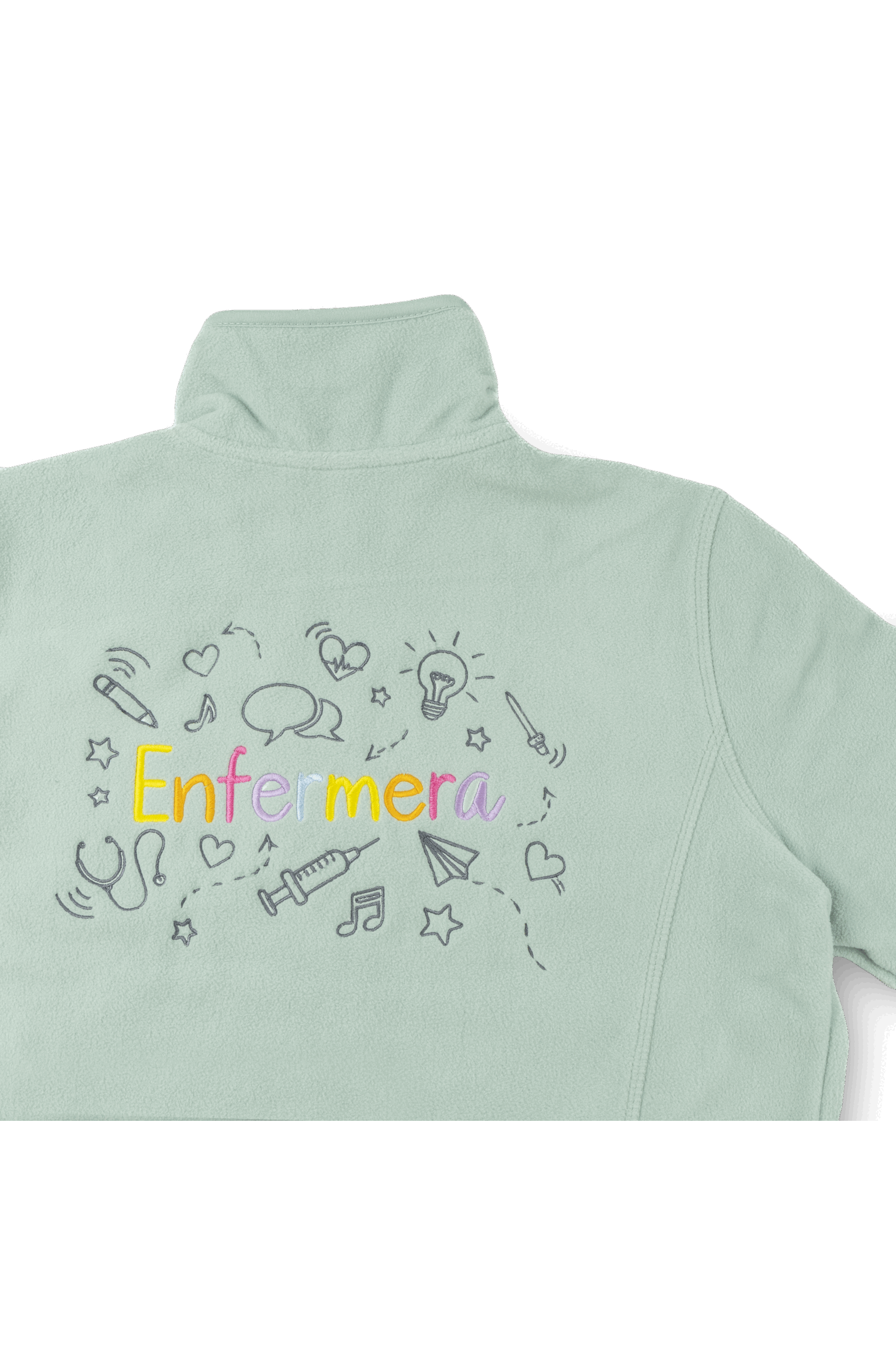 Forro Polar Sanitario mujer Personalizado - Sweet Verde Médico-6