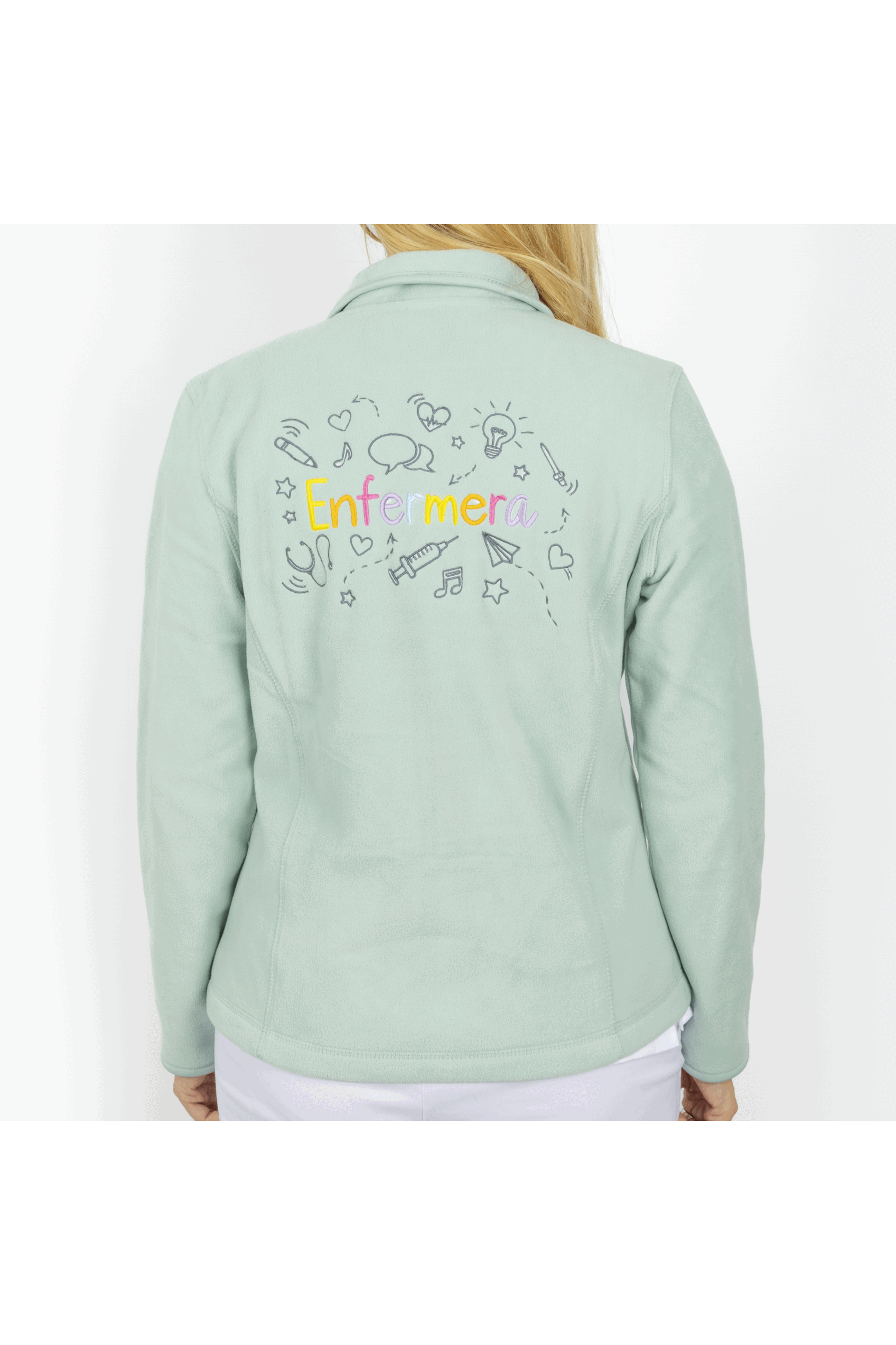 Forro Polar Sanitario mujer Personalizado - Sweet Verde Médico