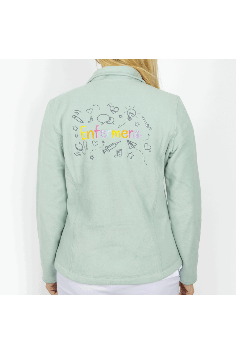Forro Polar Sanitario mujer Personalizado - Sweet Verde Médico-zoom-