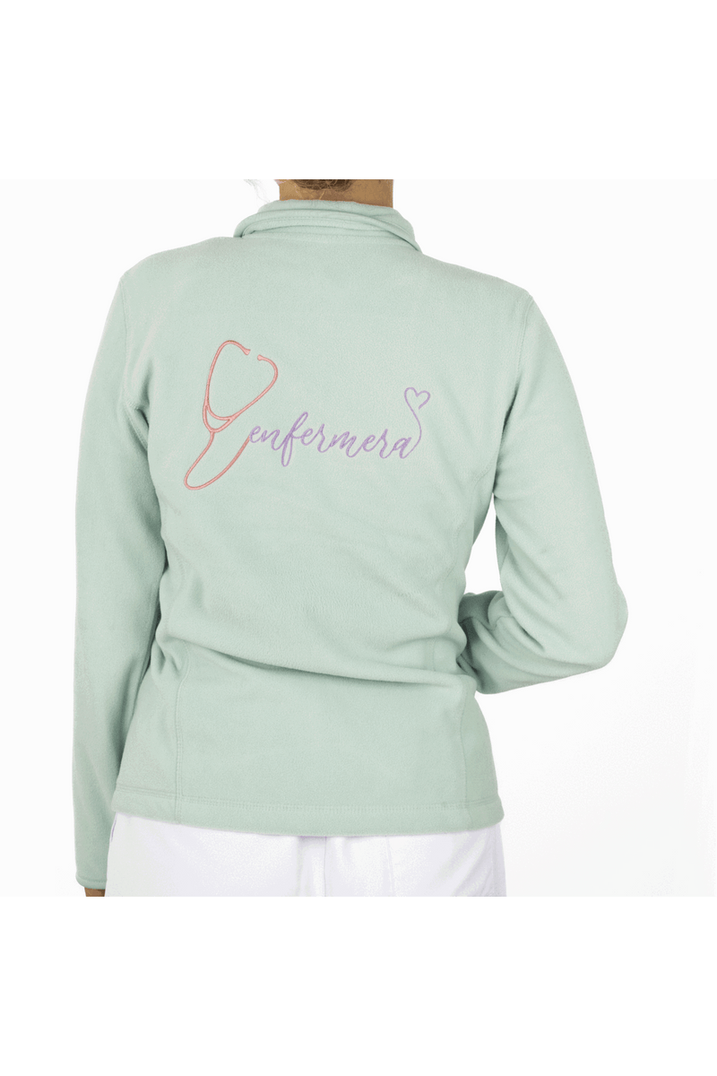 Forro Polar Sanitario mujer Personalizado - Sweet Verde Médico-zoom-