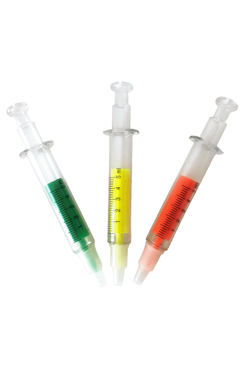 Rotuladores fluorescentes gruesos - Jeringuilla-zoom-