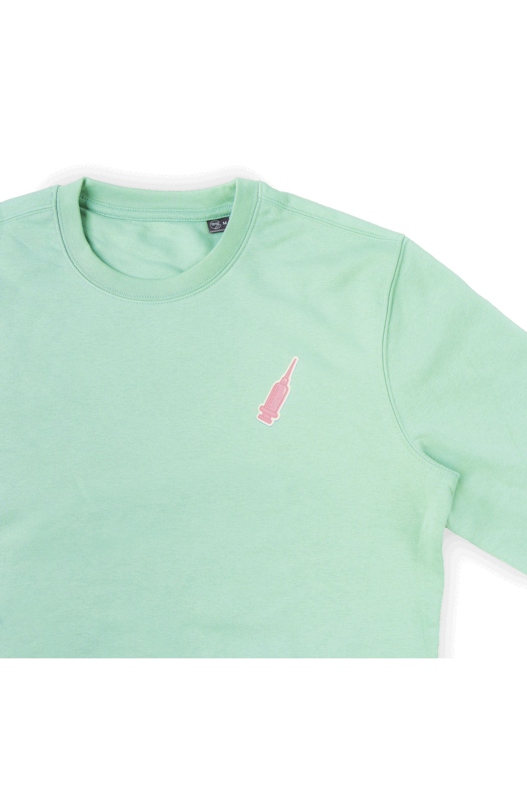 Sudadera menta estampado sanitario-zoom-4