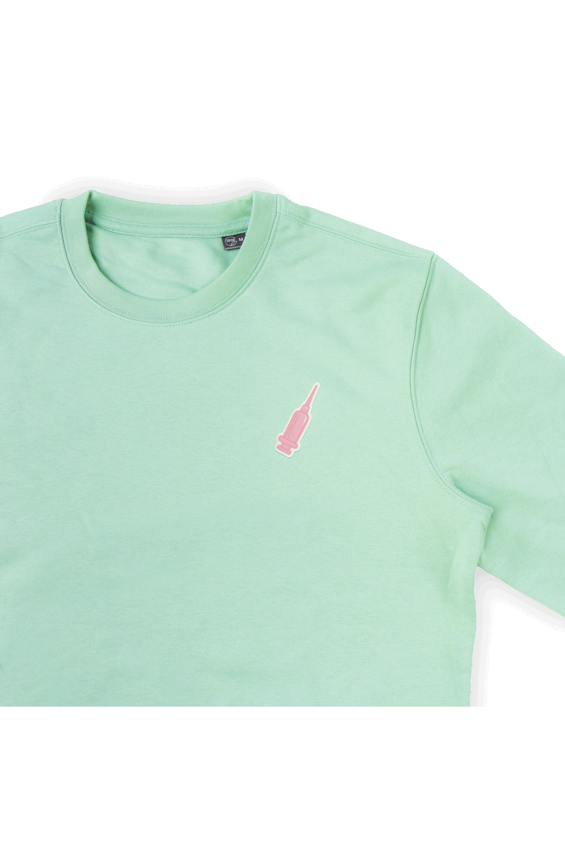 Sudadera menta estampado sanitario-zoom-