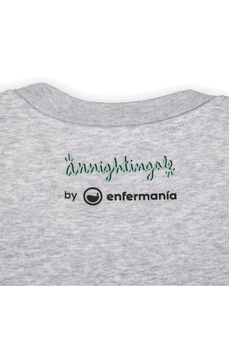 Sudadera estampado enfermeril - Gris-zoom-