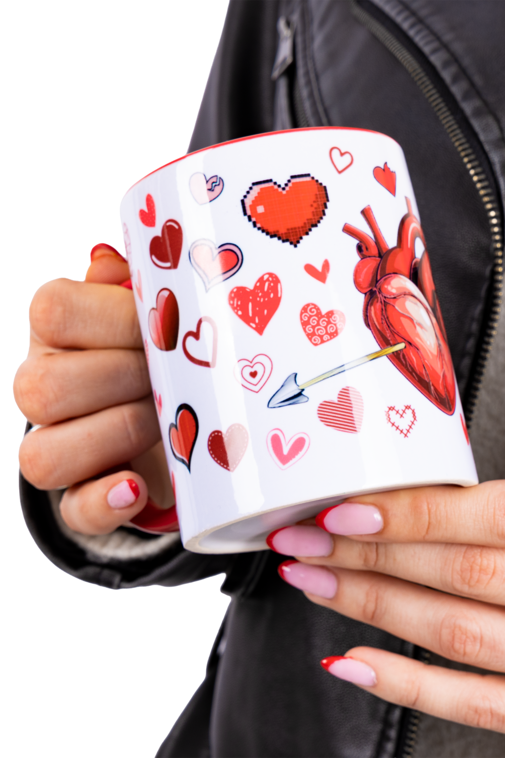 Taza cerámica roja - Amor Propio-2