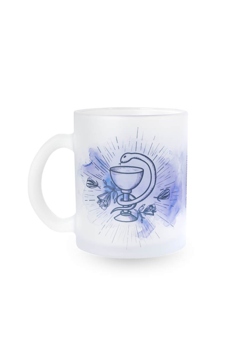 Taza cristal translúcida - Caduceo Farmacia-zoom-