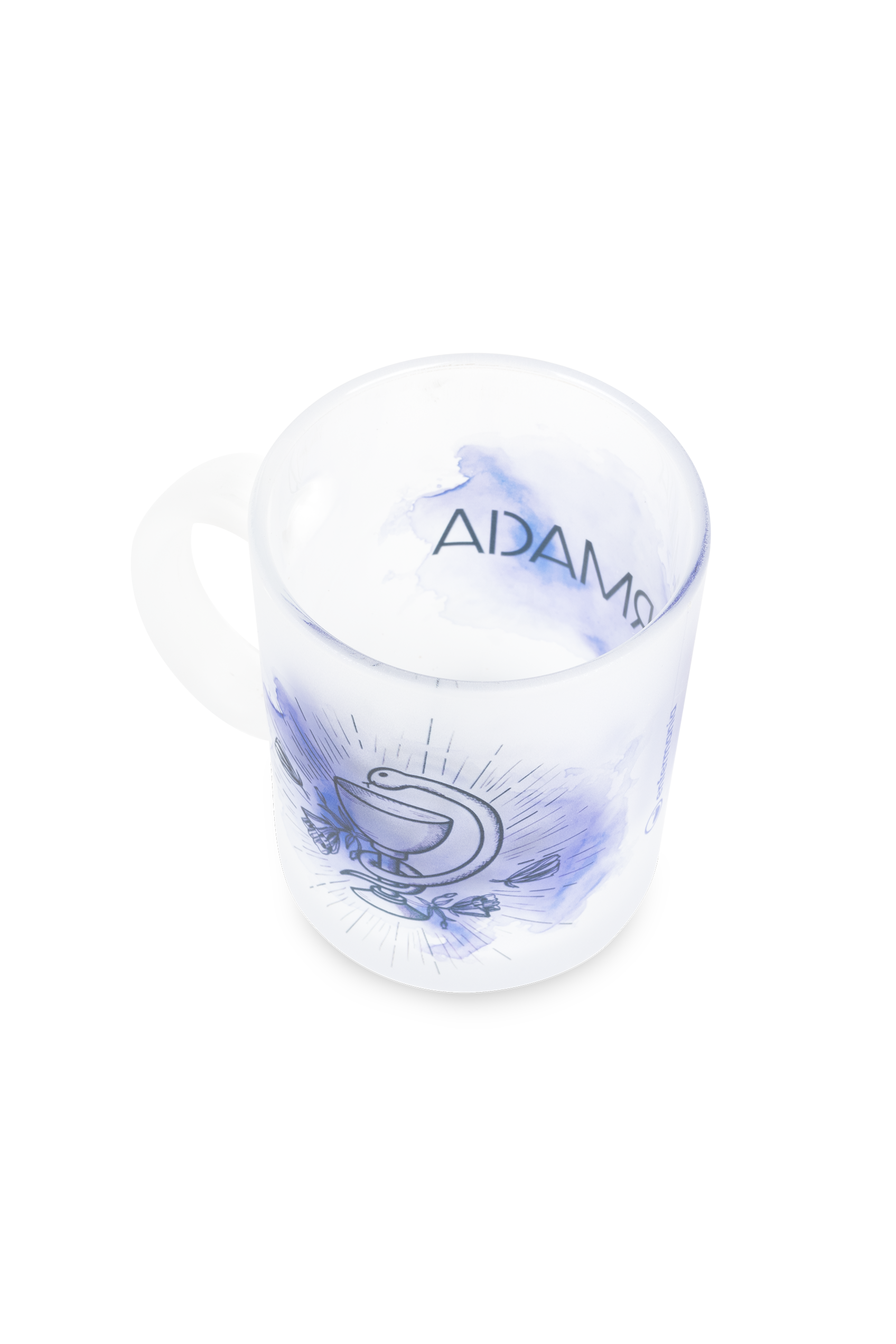 Taza cristal translúcida - Caduceo Farmacia-zoom-6