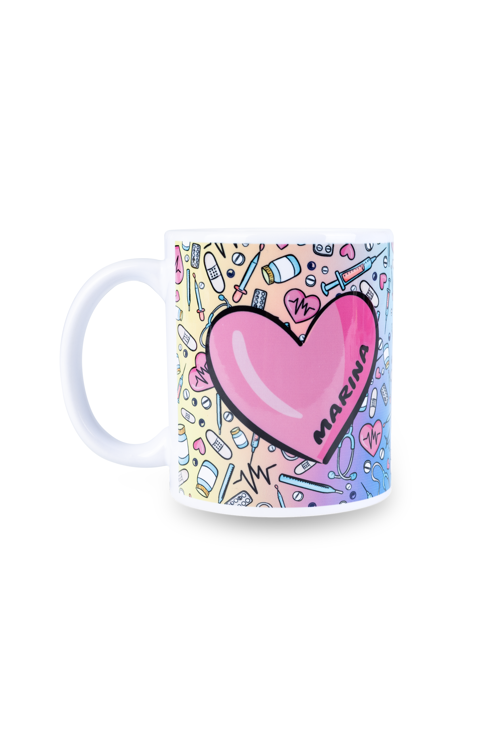 Taza cerámica blanca - Colorful-zoom-1