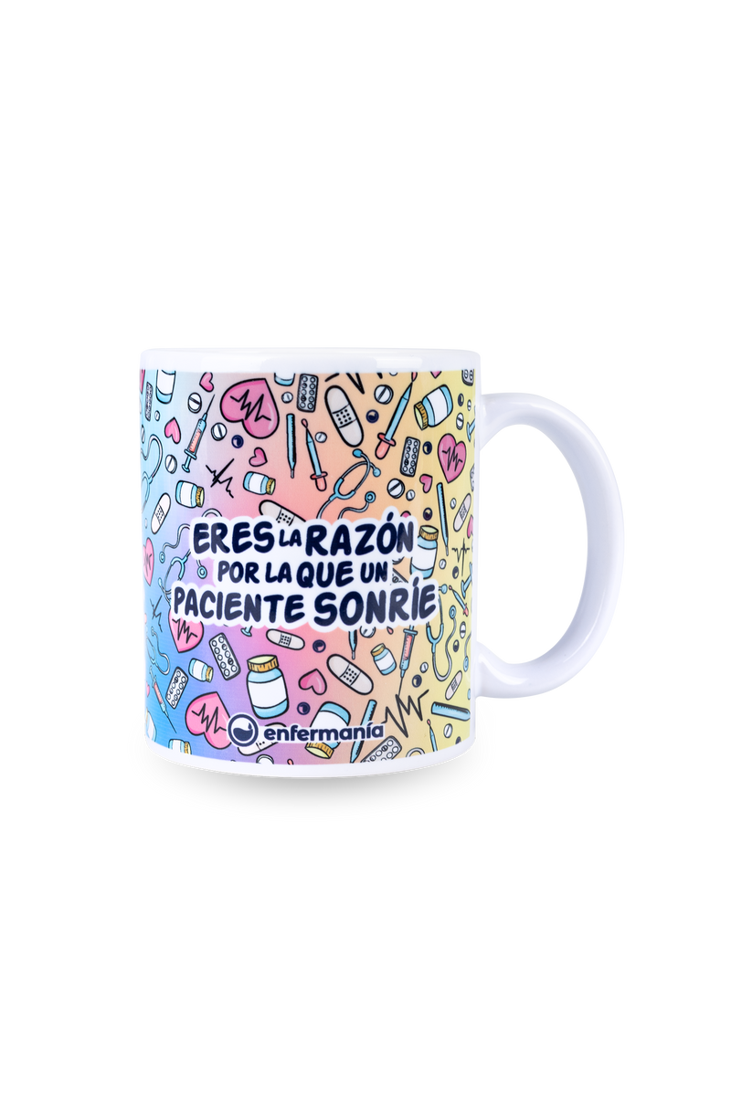Taza cerámica blanca - Colorful-zoom-