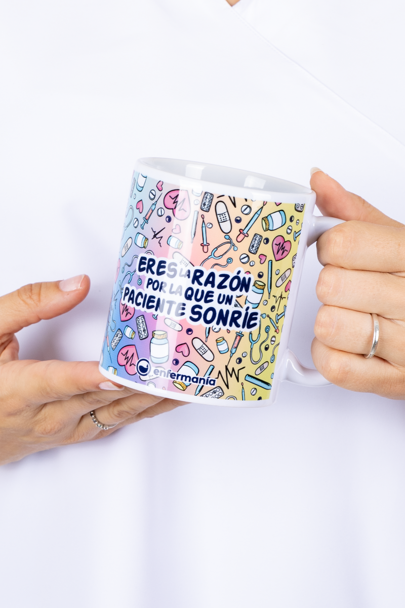 Taza cerámica blanca - Colorful-zoom-