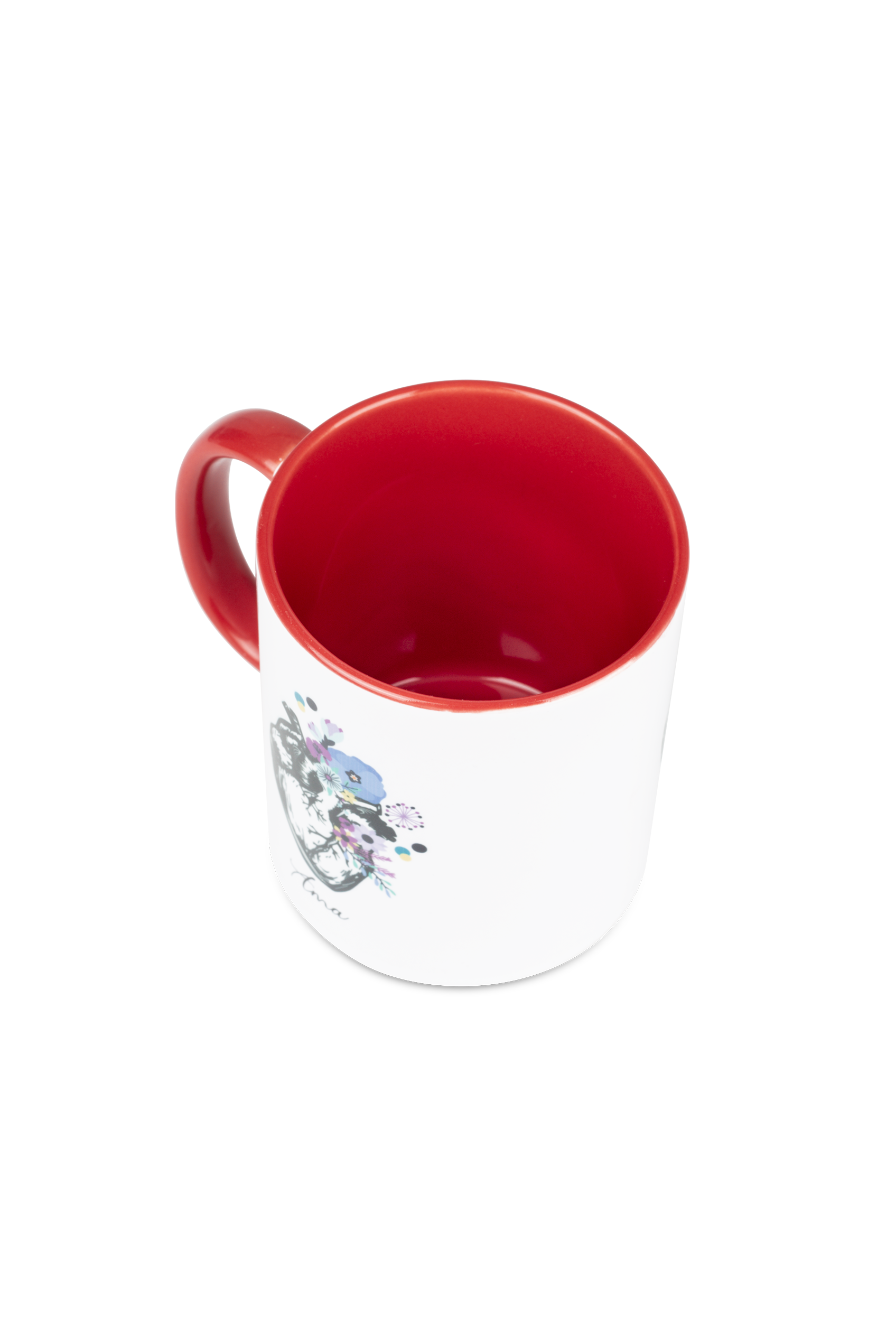 Taza cerámica roja - Corazón-zoom-4