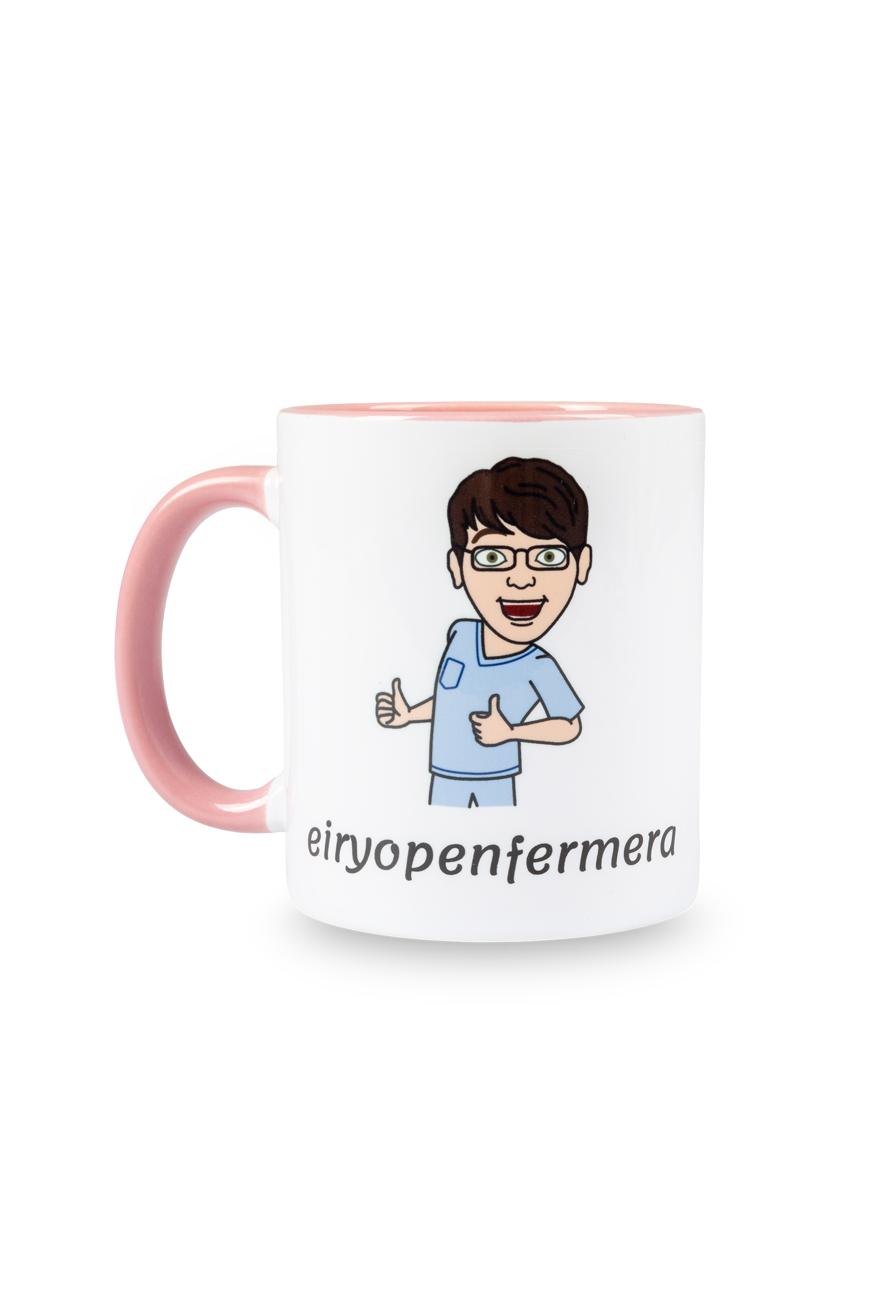 Taza cerámica rosa - Eiryopenfermera