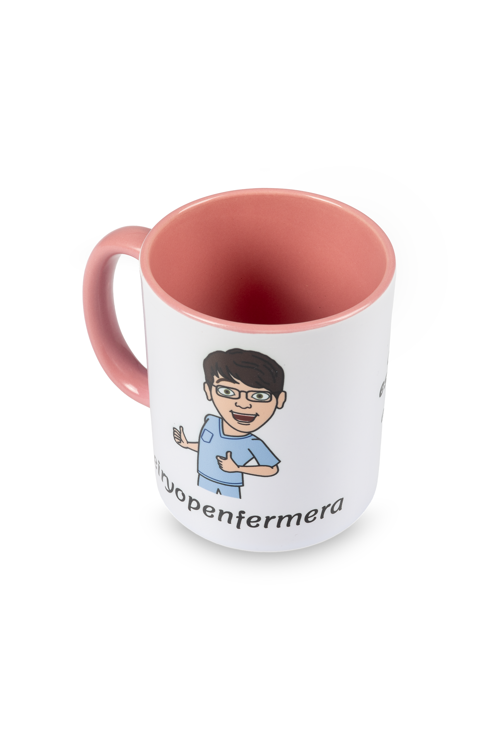 Taza cerámica rosa - Eiryopenfermera-zoom-3