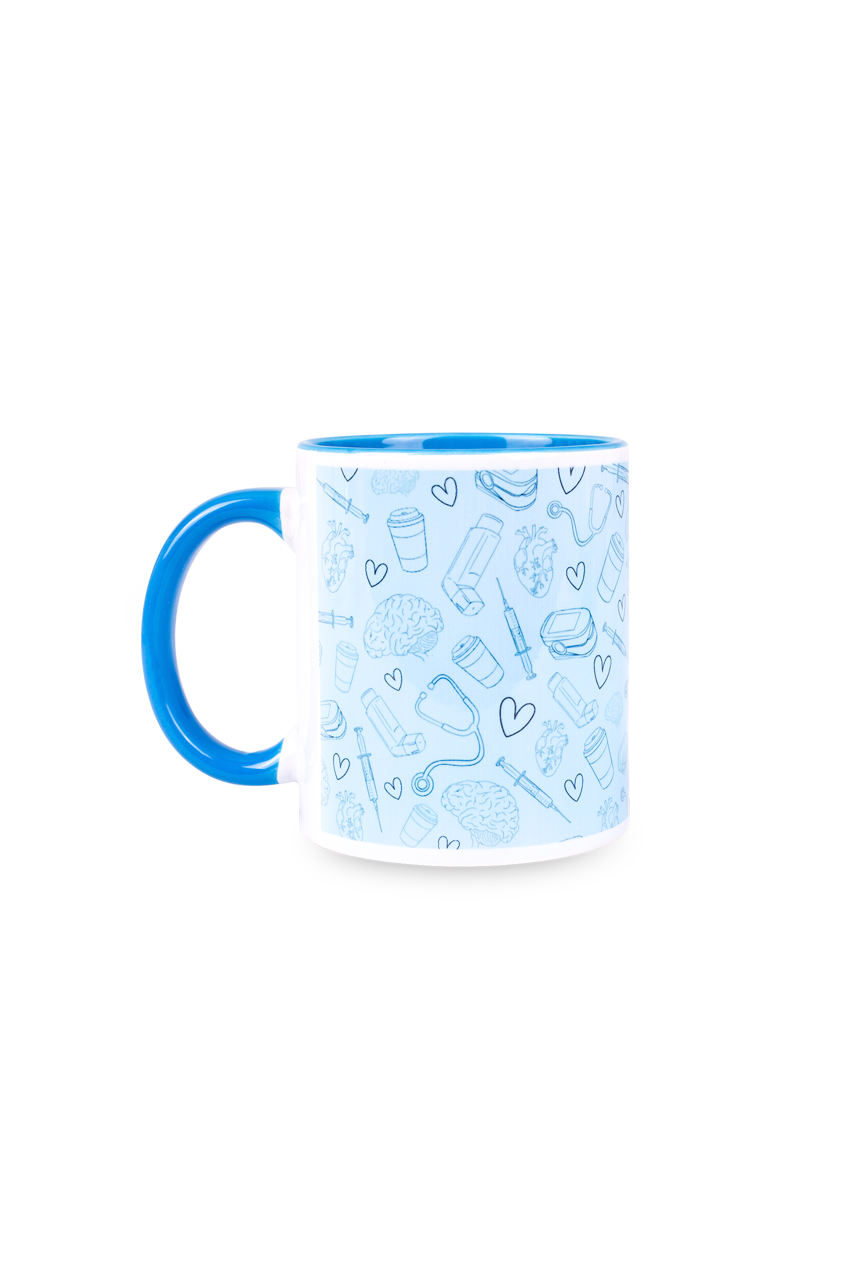 Taza cerámica azul claro - @elartedecuidar_-3