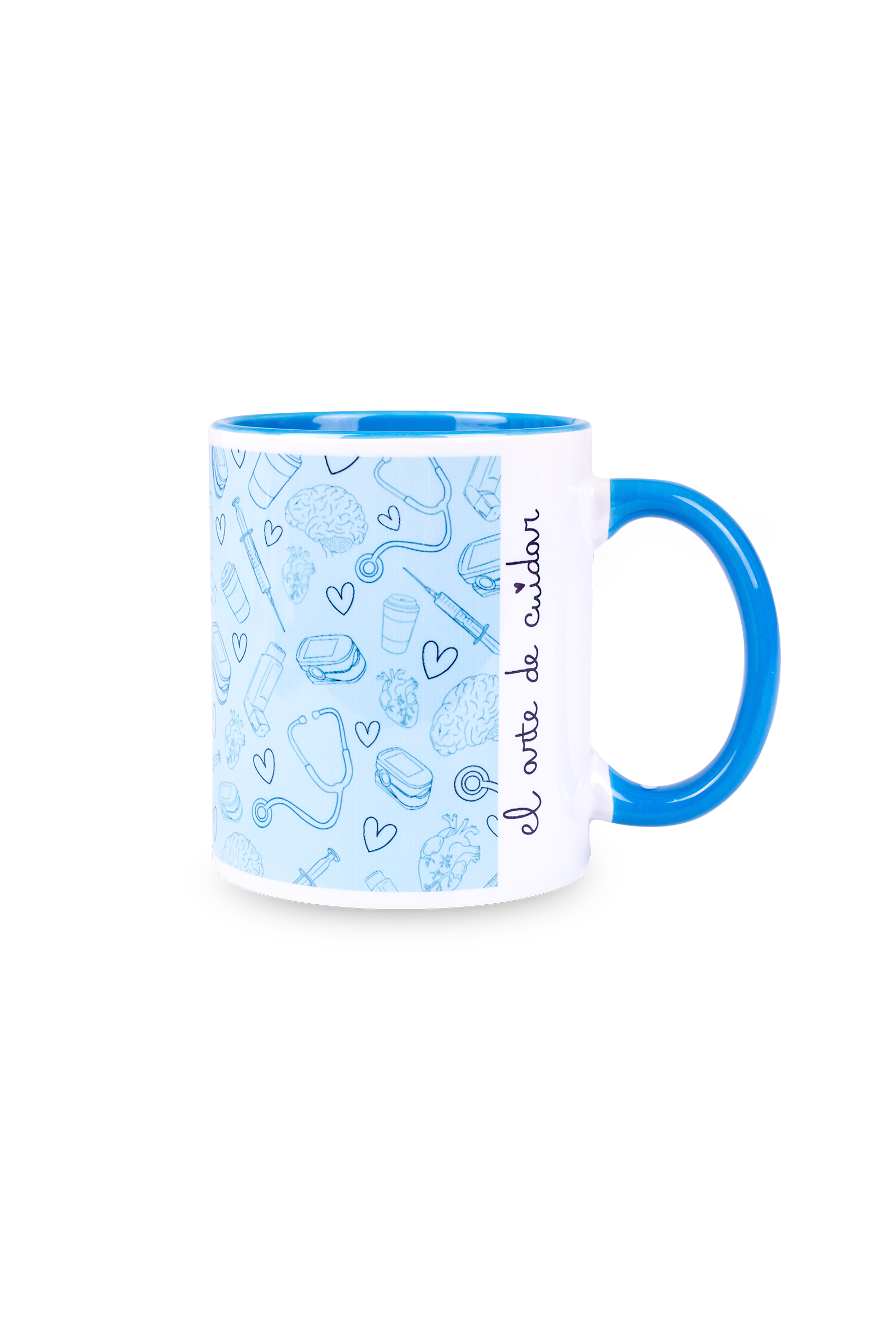 Taza cerámica azul claro - @elartedecuidar_-zoom-1