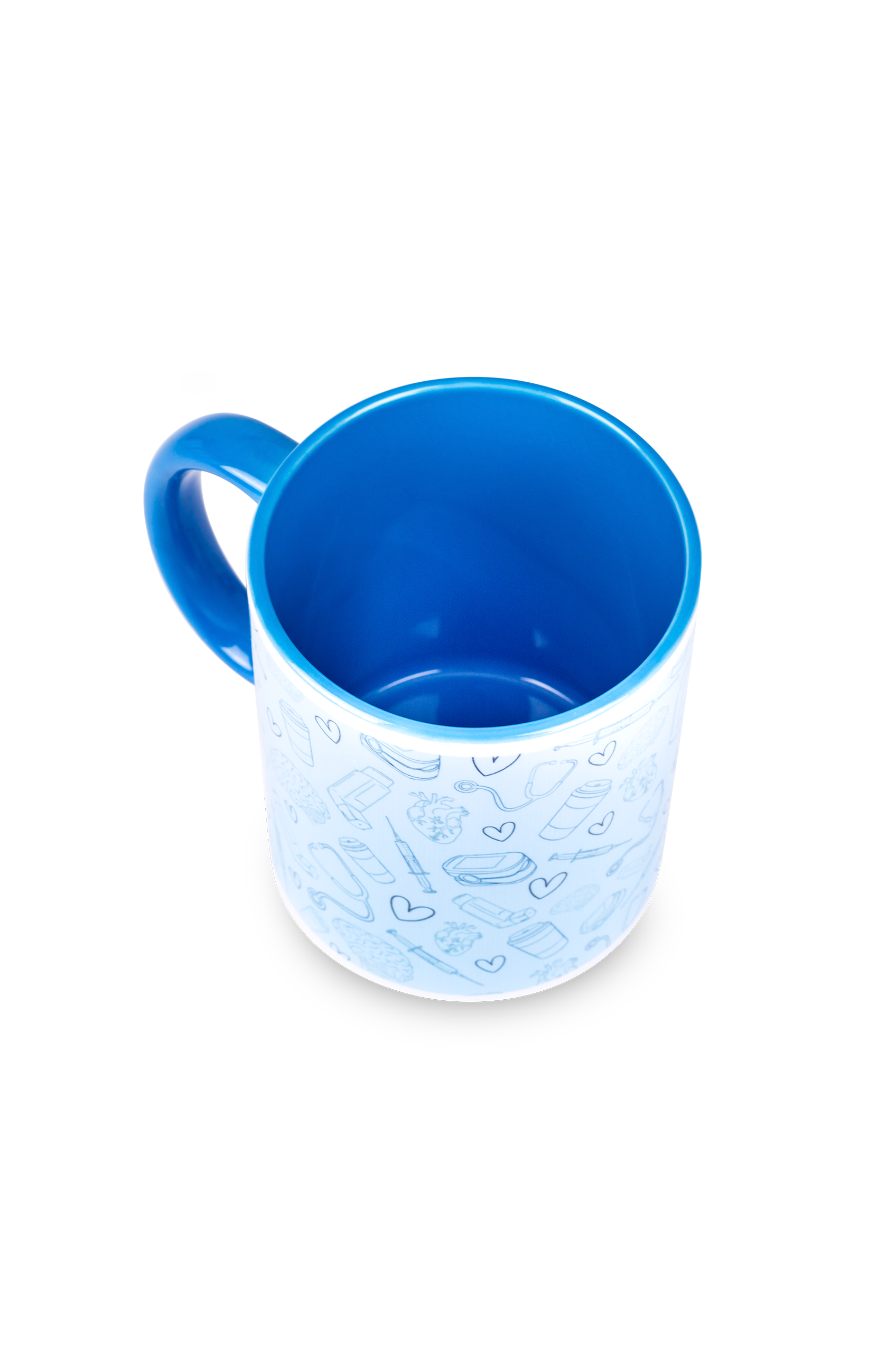 Taza cerámica azul claro - @elartedecuidar_-4