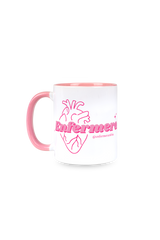 Taza cerámica personalizable rosa - @enfermerarubia