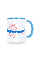 Taza cerámica personalizable azul claro - @enfermerarubia