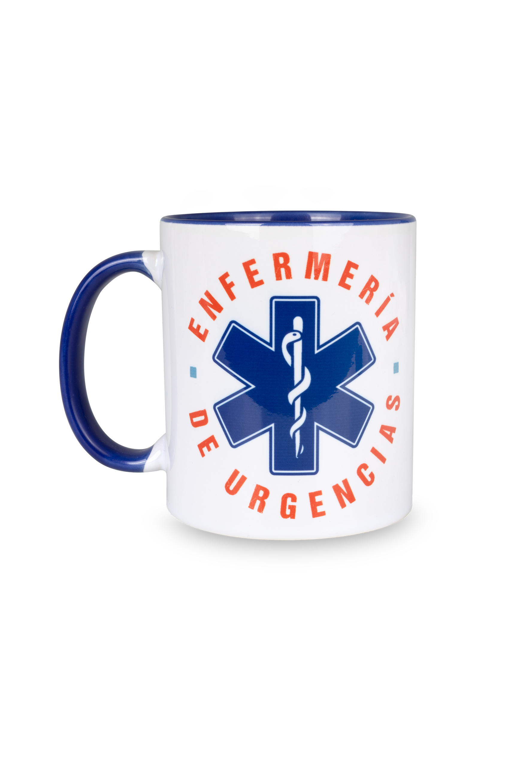 Taza cerámica azul marino - Enfermería de urgencias-1
