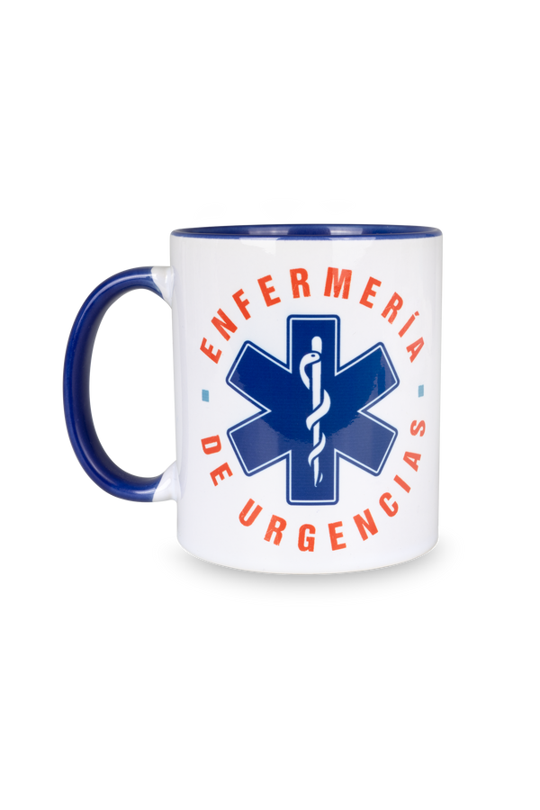 Taza cerámica azul marino - Enfermería de urgencias