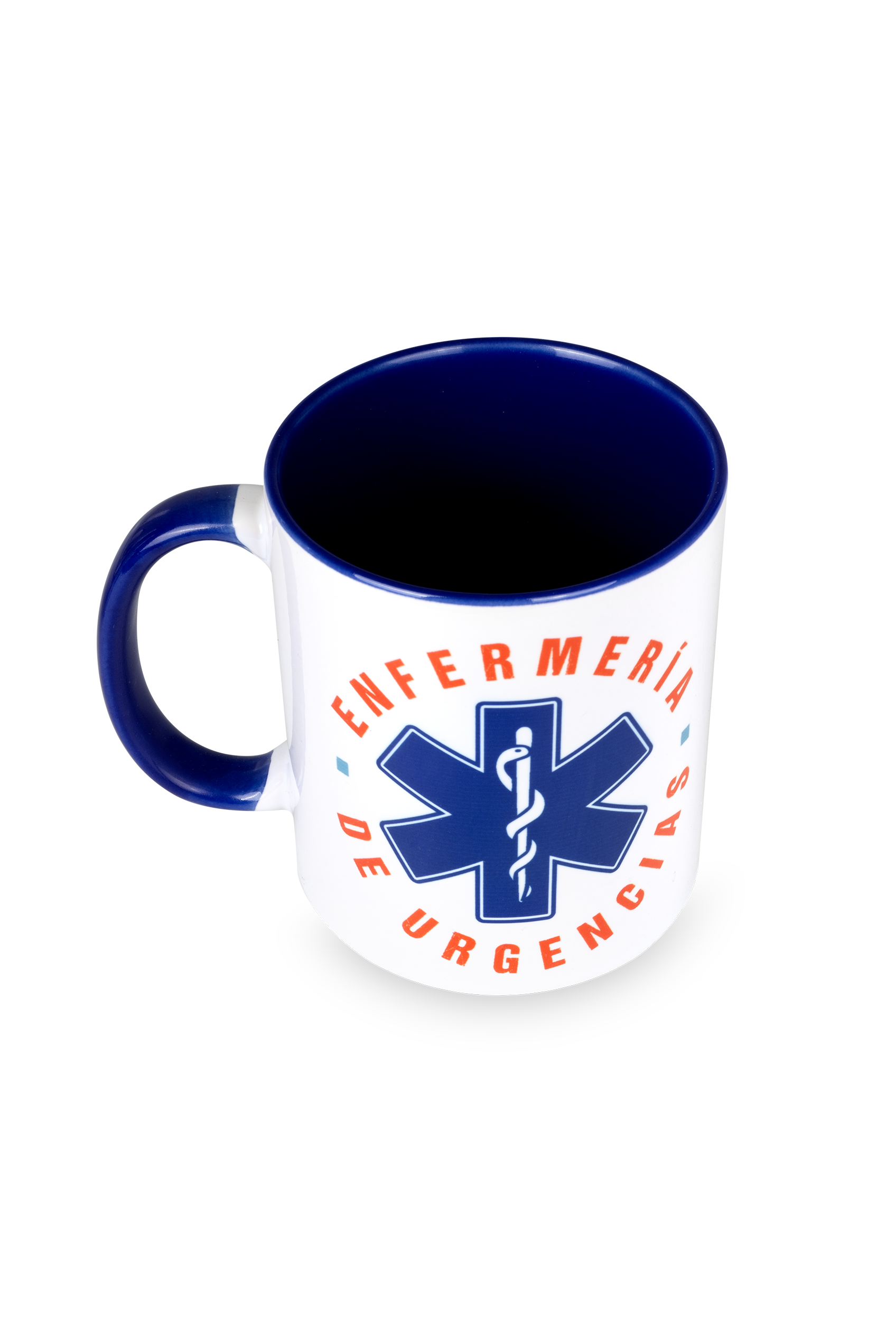 Taza cerámica azul marino - Enfermería de urgencias-3