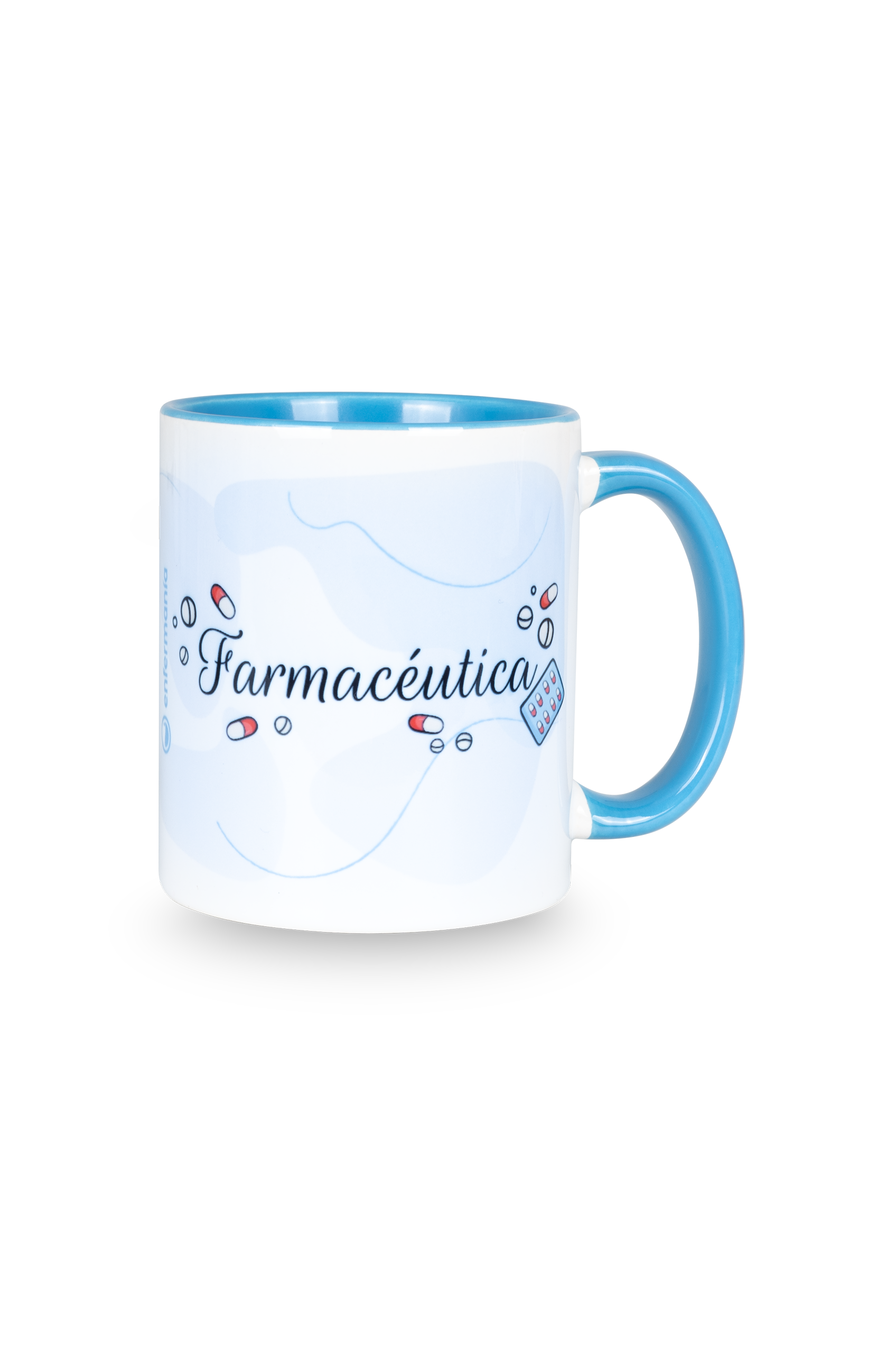 Taza cerámica personalizable azul claro - Farmacéutico-zoom-1