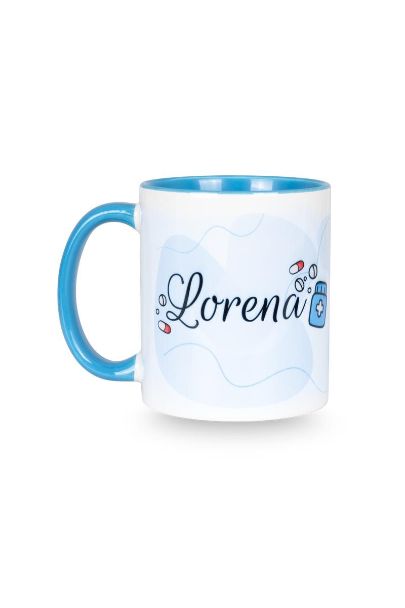 Taza cerámica personalizable azul claro - Farmacéutico-zoom-