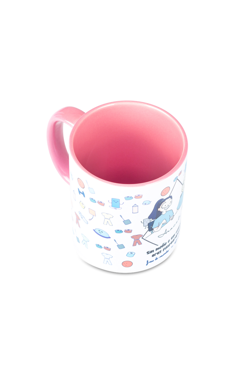 Taza cerámica personalizable rosa - Eres fisioterapeuta-zoom-
