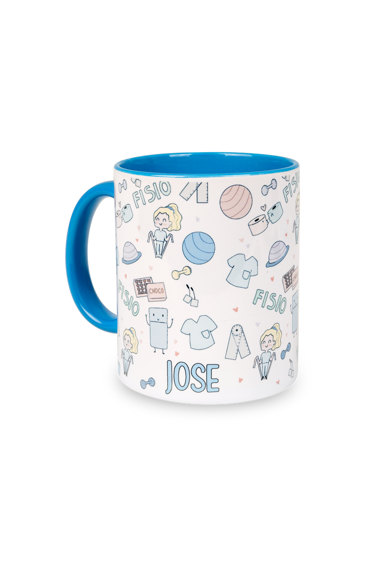 Taza cerámica personalizable azul claro - Fisio Pastel-zoom-