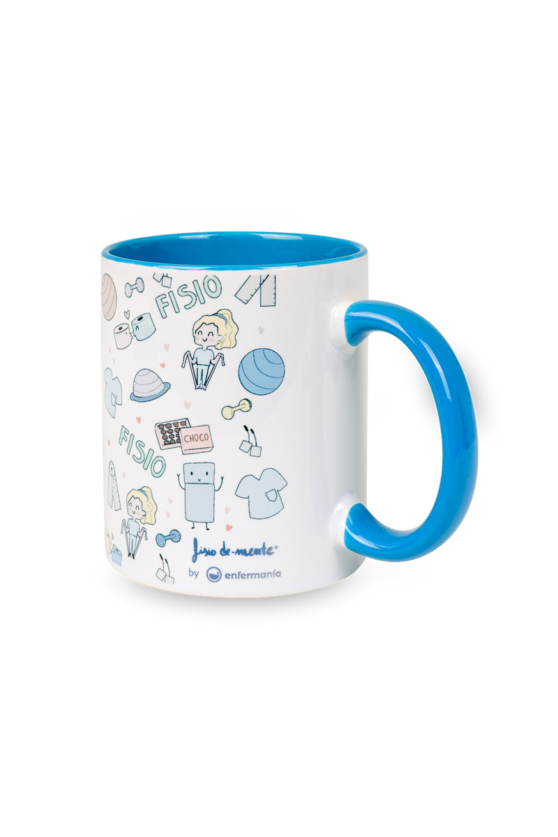 Taza cerámica personalizable azul claro - Fisio Pastel-zoom-