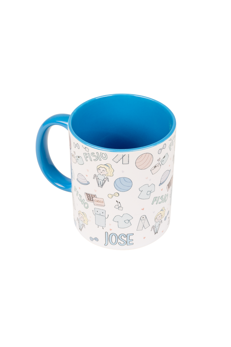 Taza cerámica personalizable azul claro - Fisio Pastel-zoom-