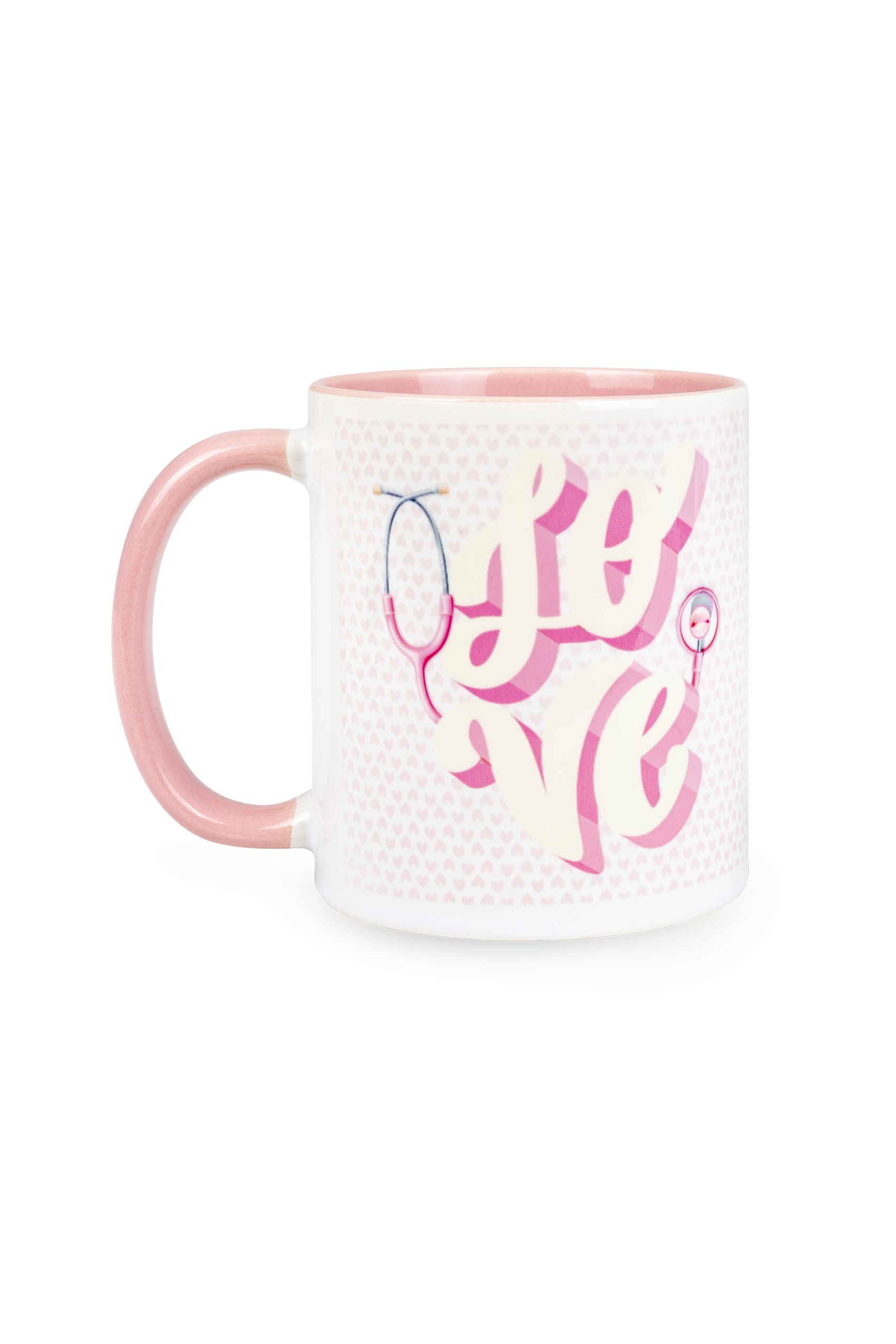Taza cerámica rosa - Love
