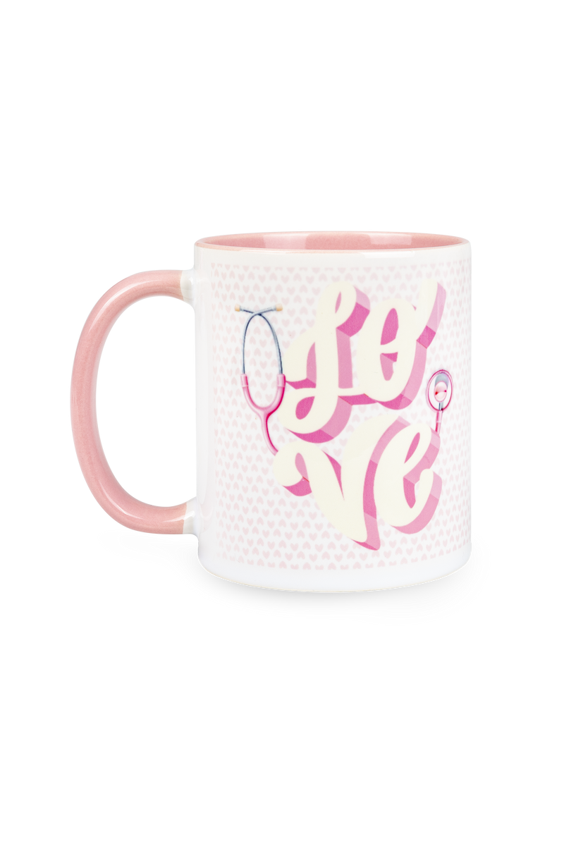 Taza cerámica rosa - Love-zoom-