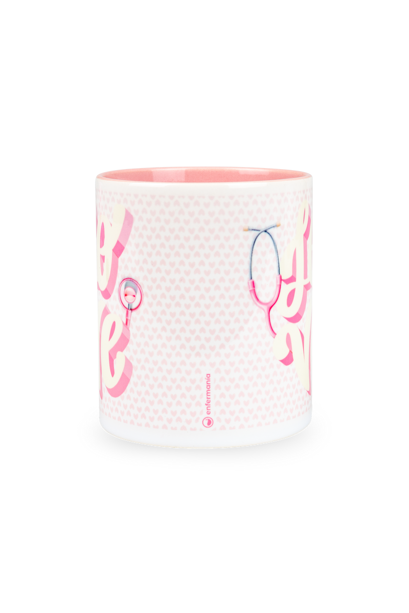 Taza cerámica rosa - Love-zoom-