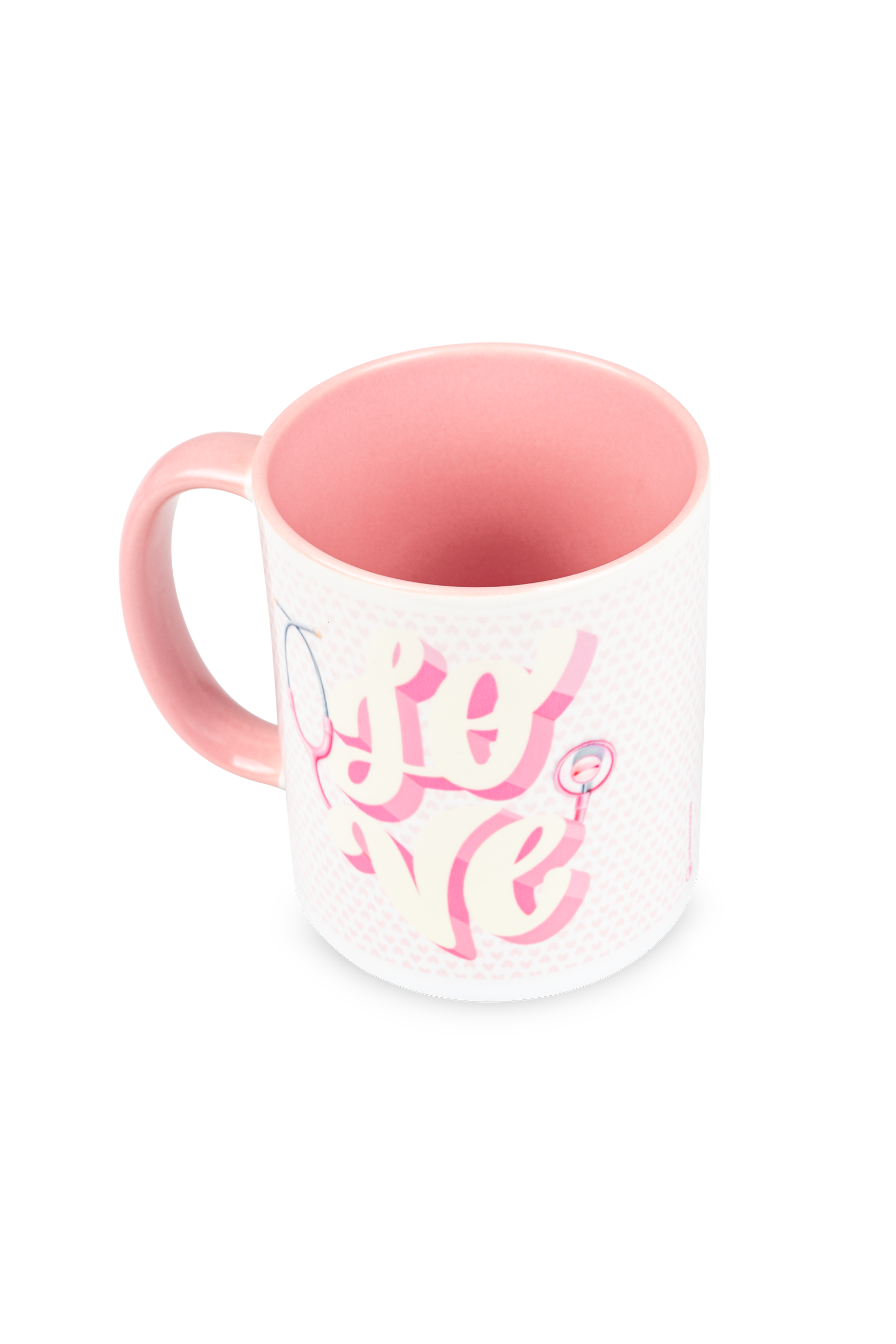 Taza cerámica rosa - Love-4