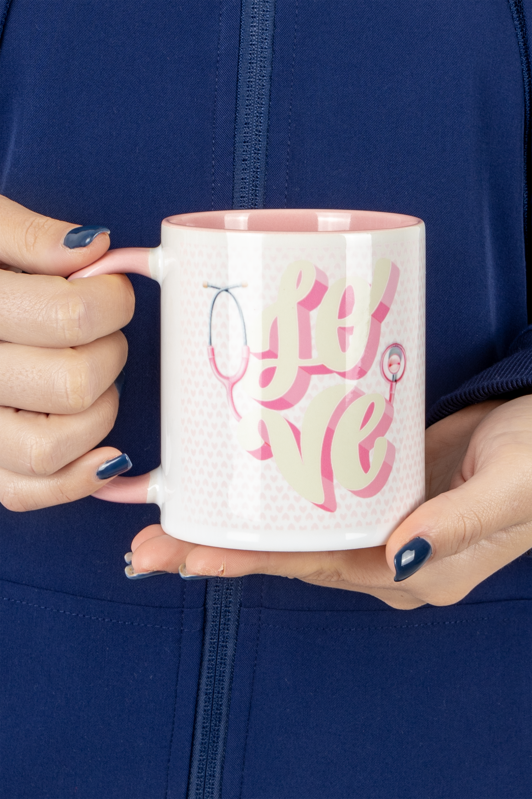 Taza cerámica rosa - Love