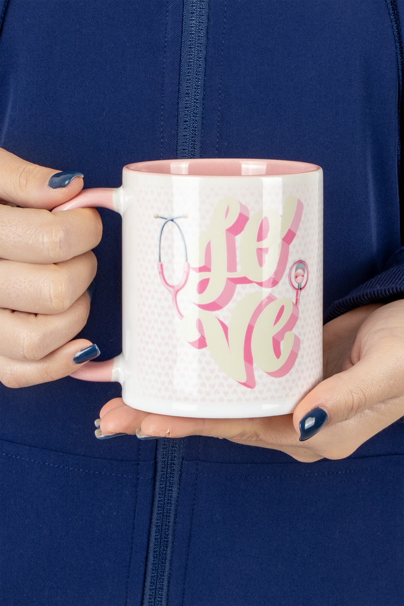 Taza cerámica rosa - Love-zoom-