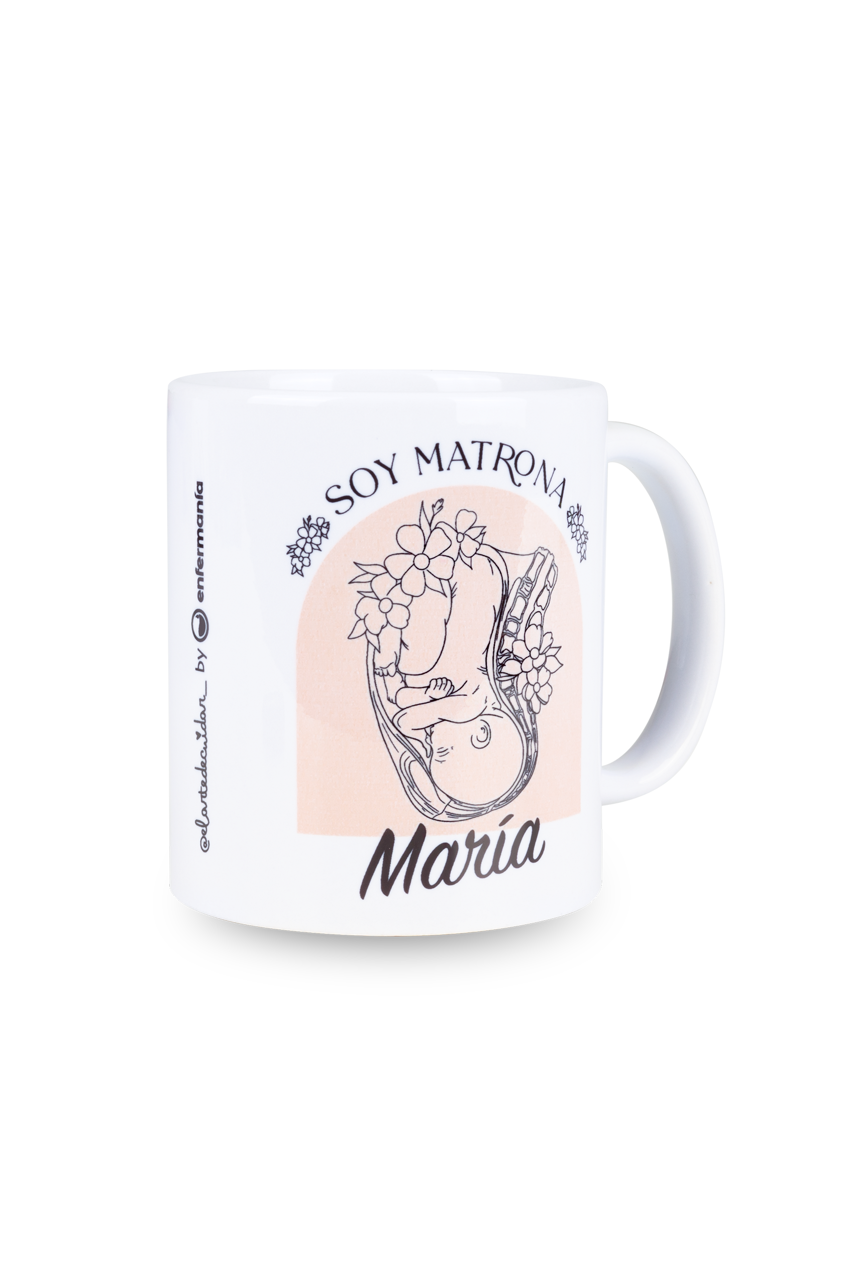 Taza cerámica blanca - Soy Matrona @elartedecuidar-zoom-3
