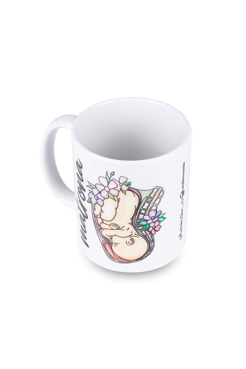 Taza cerámica blanca - Matrona Vida @elartedecuidar-zoom-