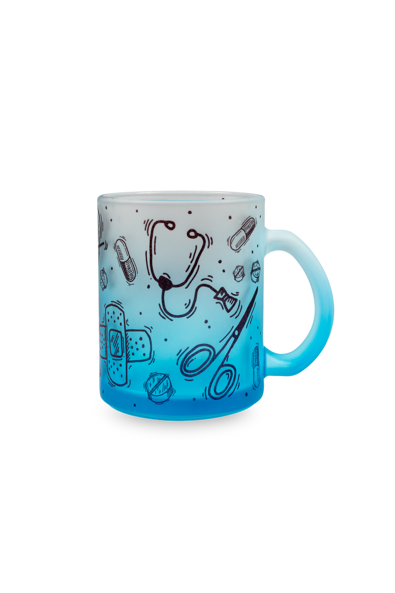 Taza cristal translúcida azul – Motion Collection-zoom-
