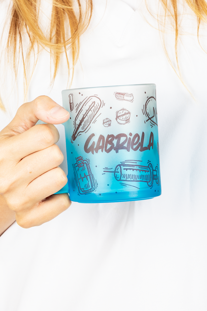 Taza cristal translúcida azul – Motion Collection-zoom-