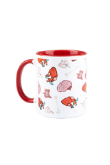 Taza cerámica roja - Colección Órganos