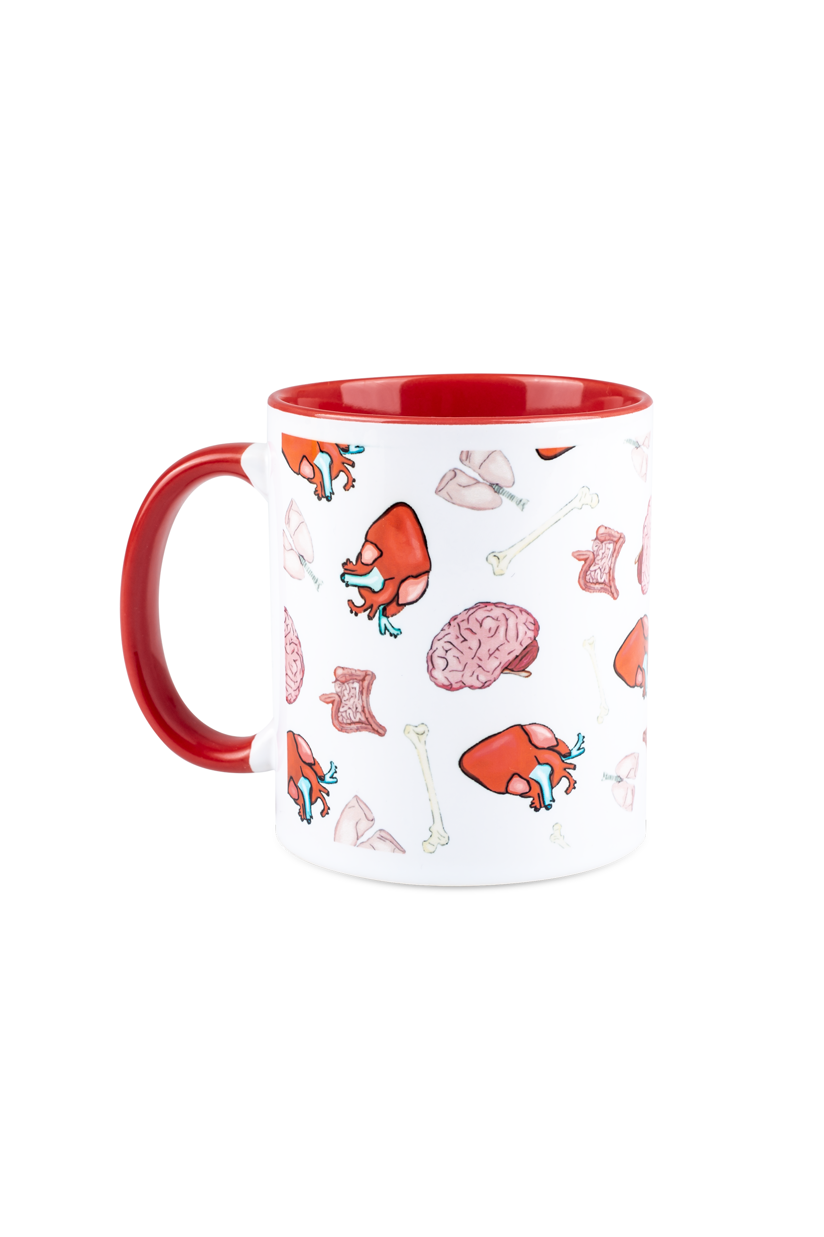 Taza cerámica roja - Colección Órganos-1