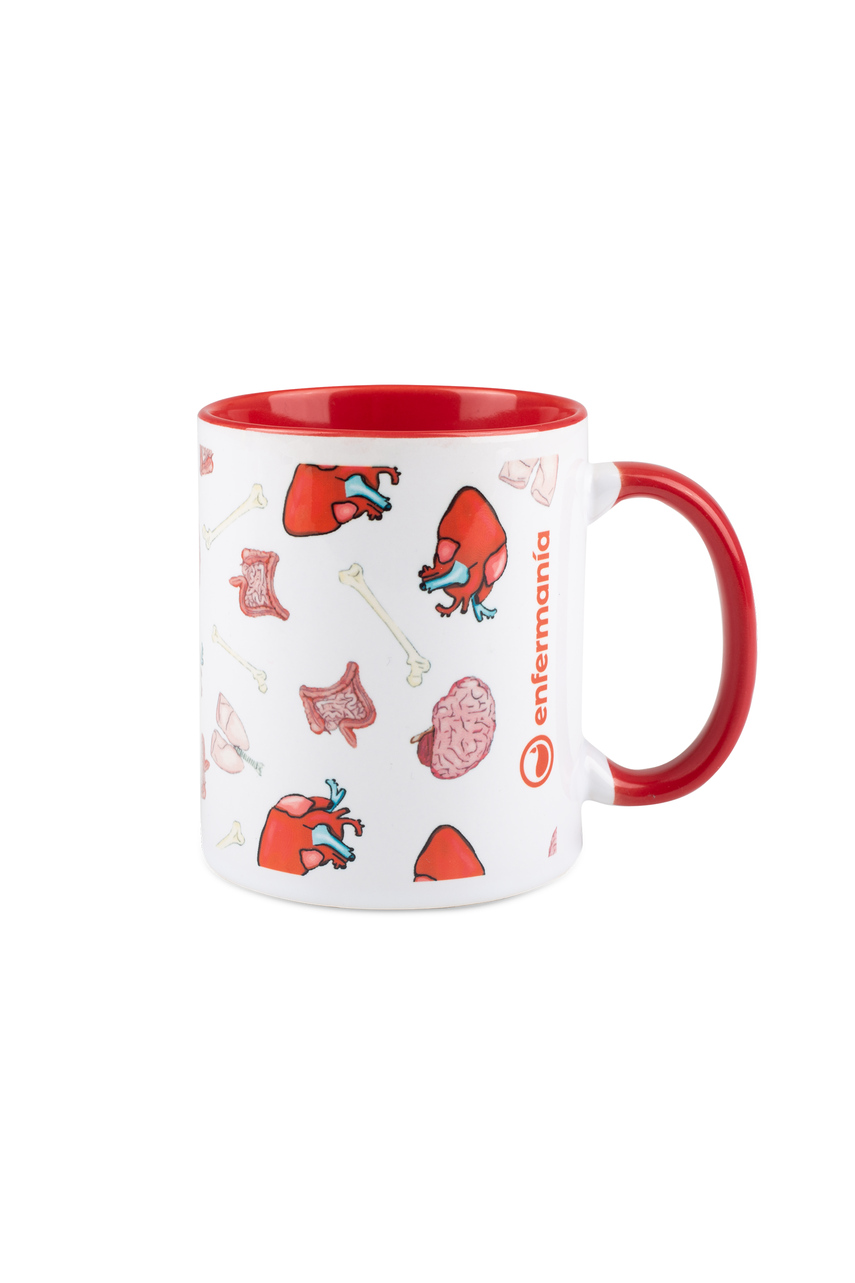 Taza cerámica roja - Colección Órganos-3