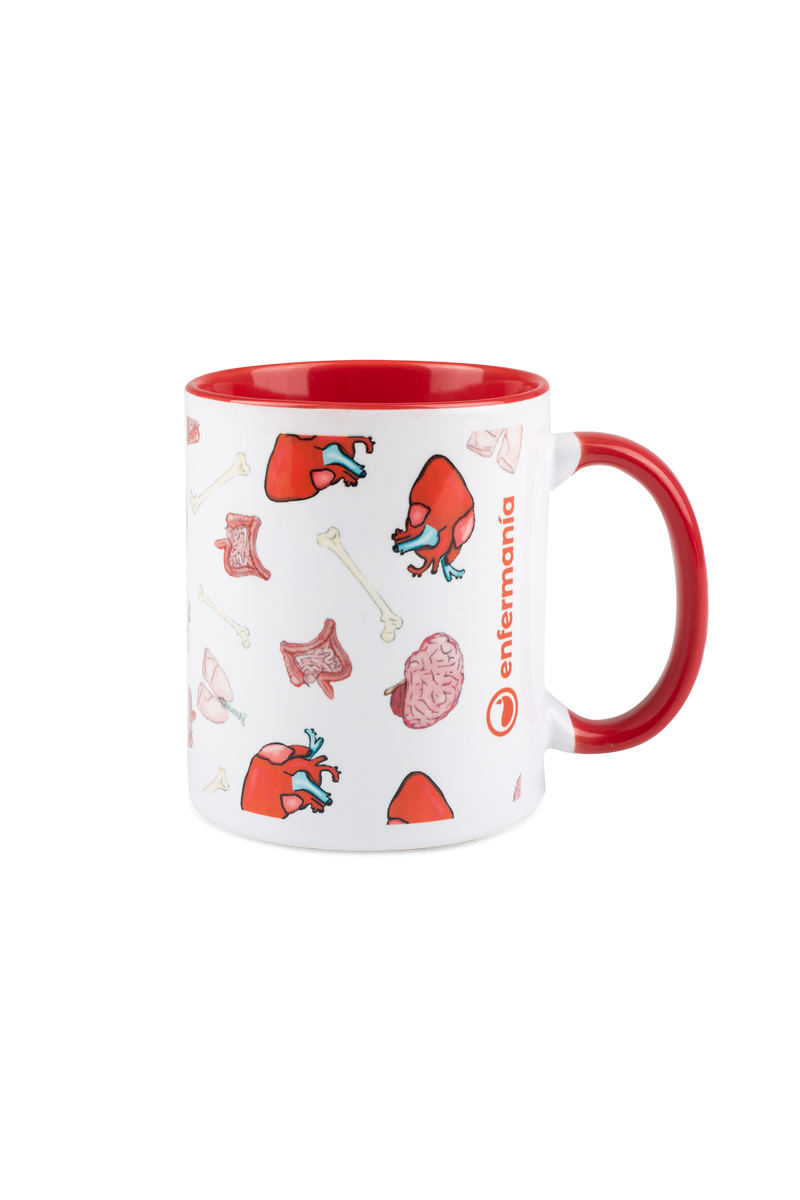 Taza cerámica roja - Colección Órganos-zoom-