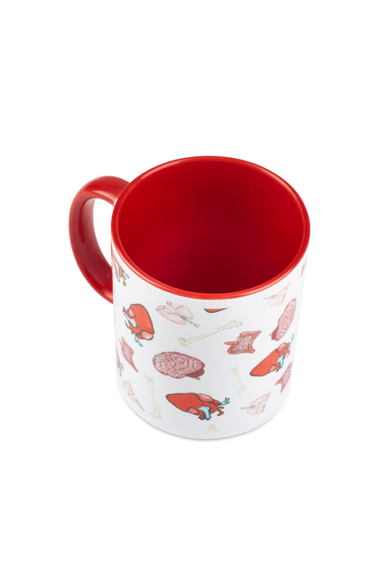 Taza cerámica roja - Colección Órganos-zoom-
