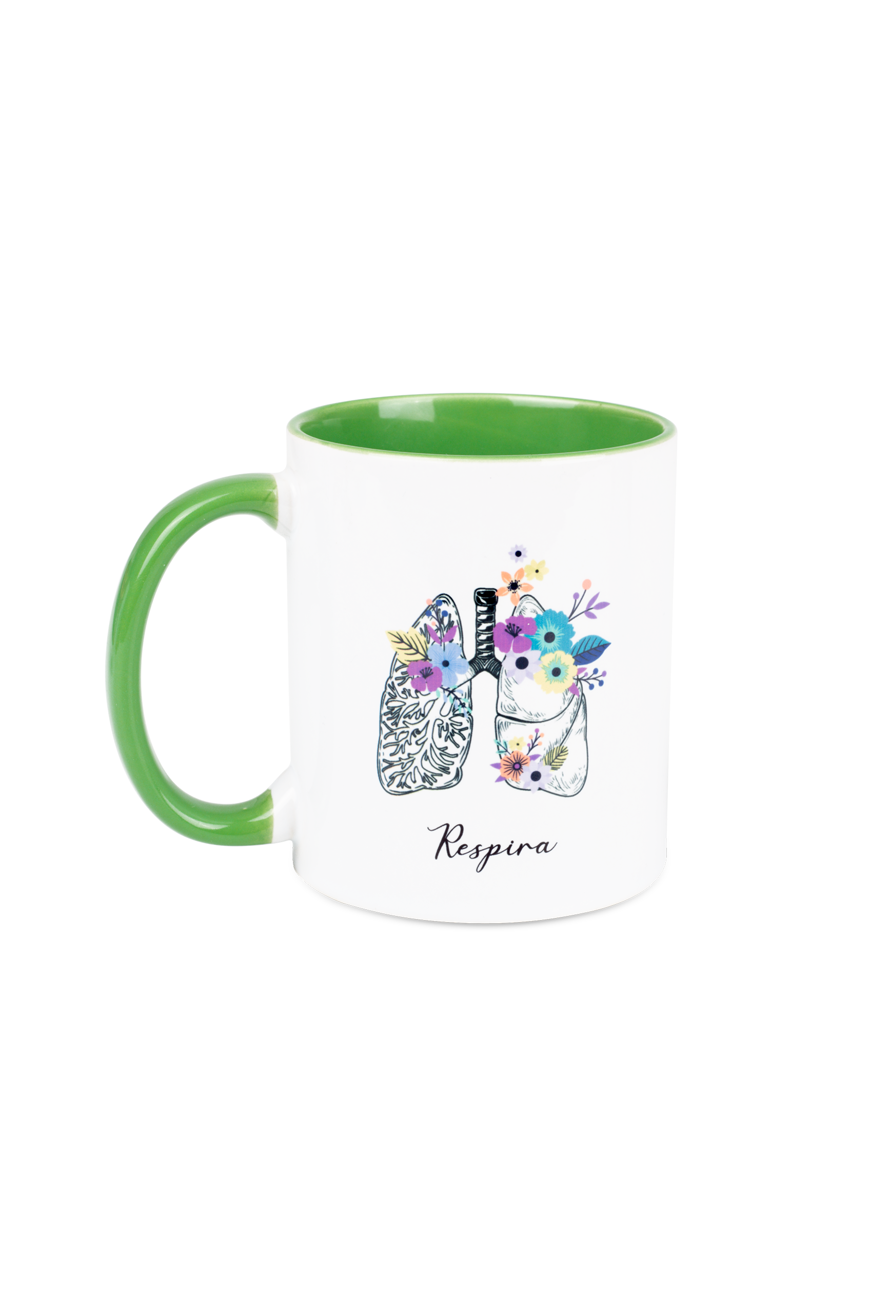 Taza Cerámica Verde - Pulmones-1